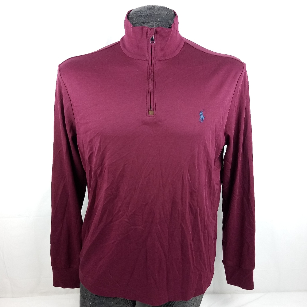 Polo Ralph Lauren Men's 1/2 Zip Mock Neck Pullover Sweater